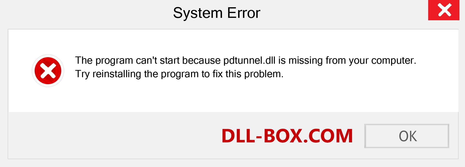  pdtunnel.dll file is missing?. Download for Windows 7, 8, 10 - Fix  pdtunnel dll Missing Error on Windows, photos, images